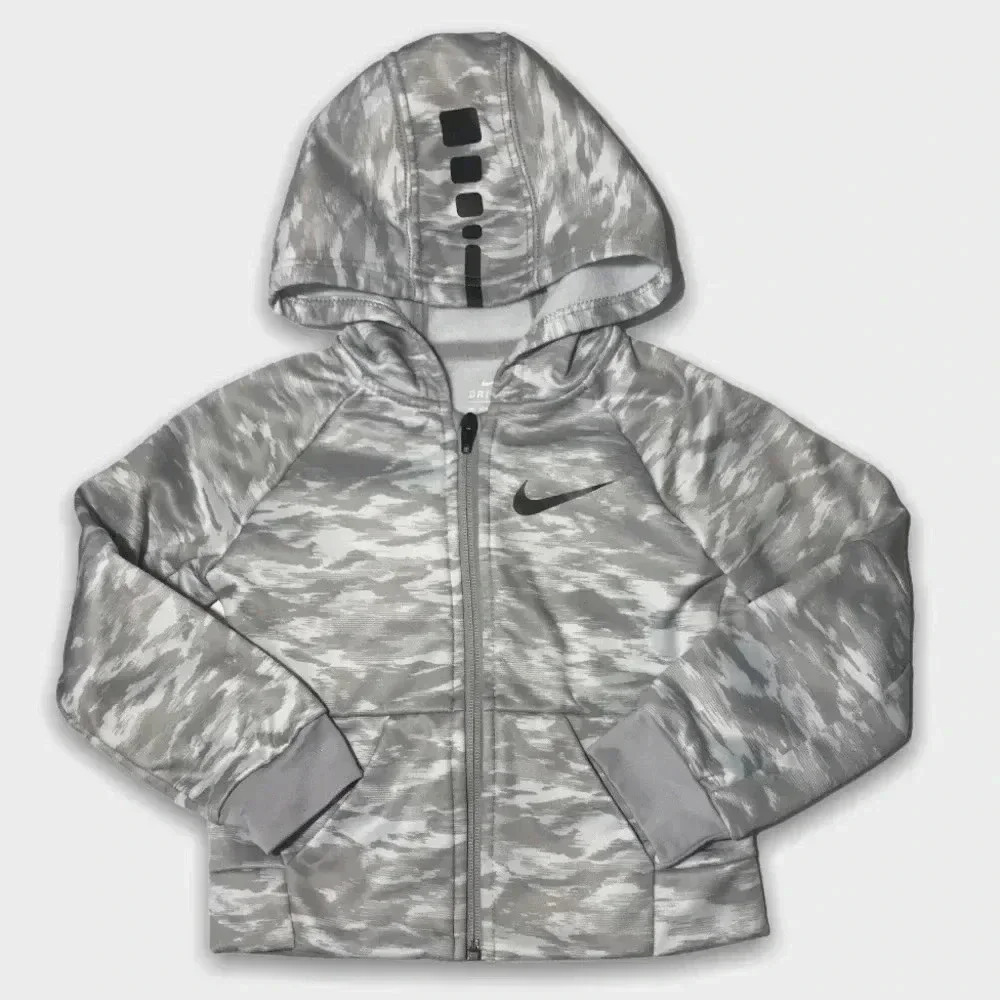 Light Gray Nike Athletic Zip Up Jacket